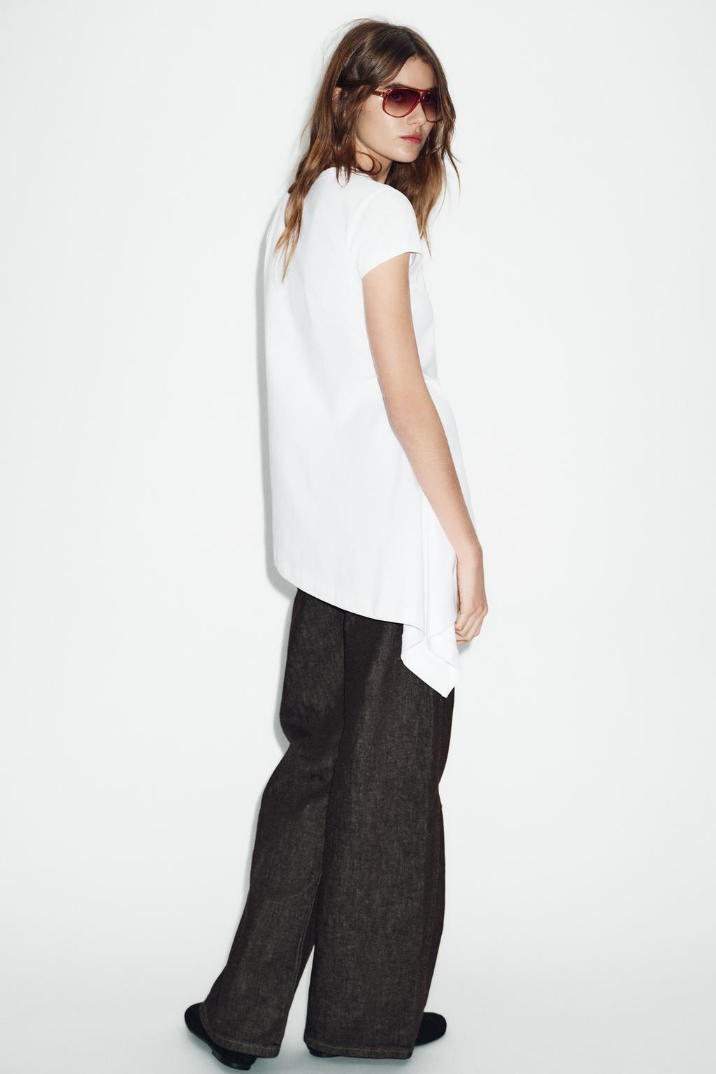 ФУТБОЛКА АСИММЕТРИЧНАЯ С КОРОТКИМ РУКАВОМ