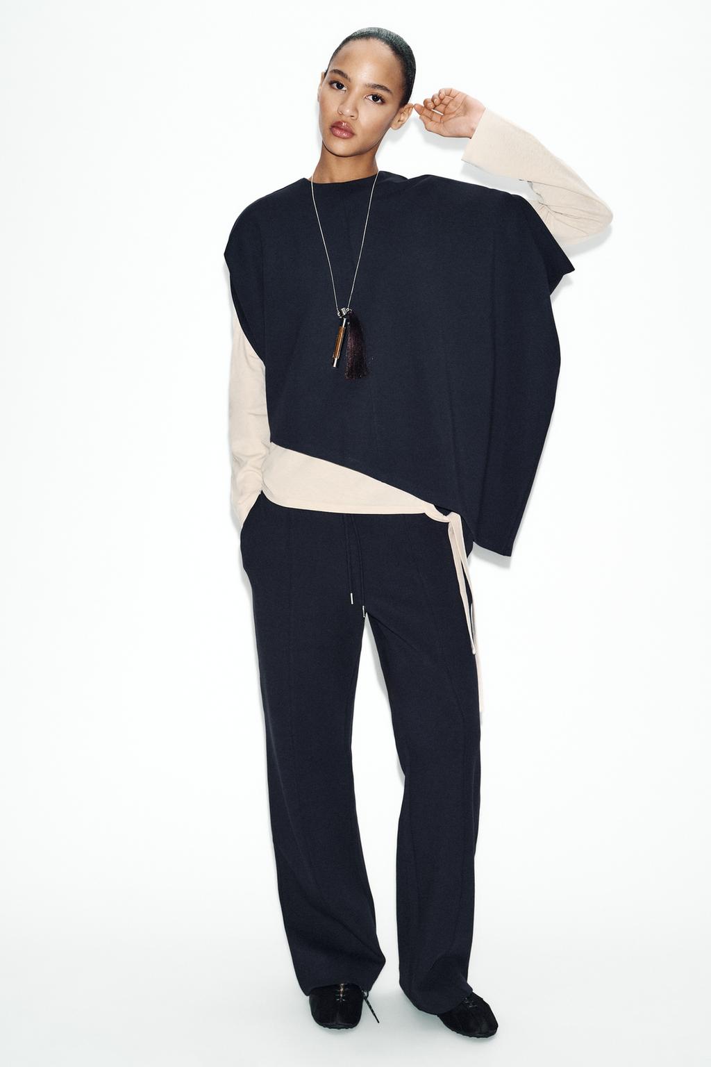 НАКИДКА АСИММЕТРИЧНОГО КРОЯ ИЗ ИНТЕРЛОКА