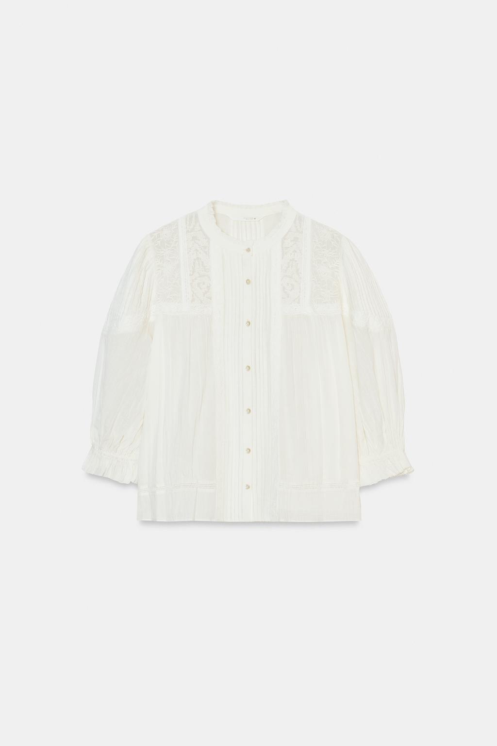 РОМАНТИЧЕСКАЯ РУБАШКА ИЗ ХЛОПКА — ZW COLLECTION