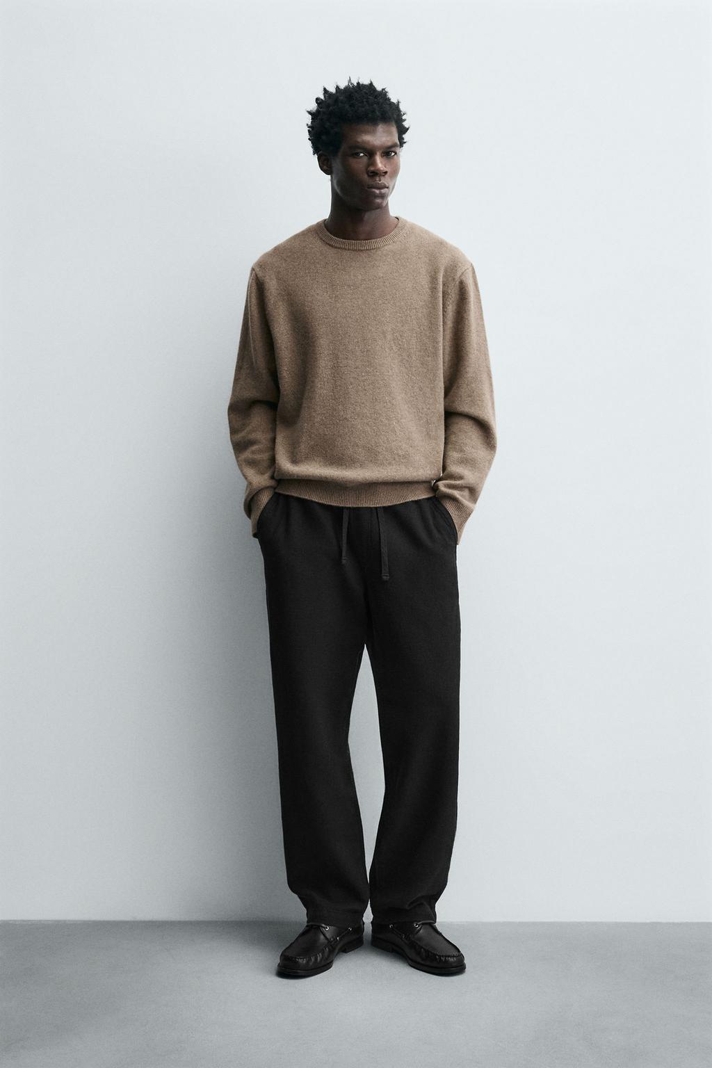 Текстурированные брюки свободного кроя