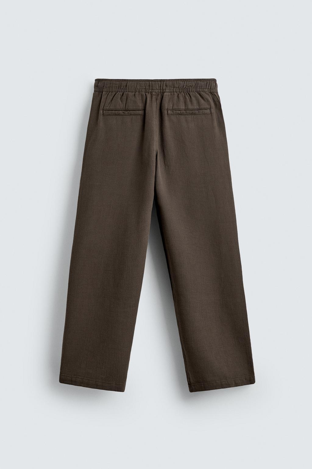 Текстурированные брюки свободного кроя