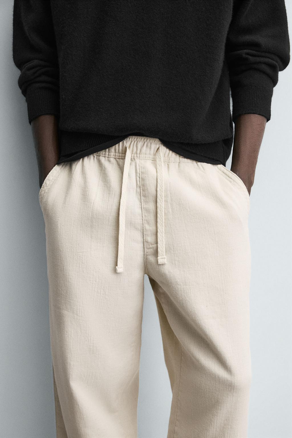 Джоггеры с высокой посадкой и структурой