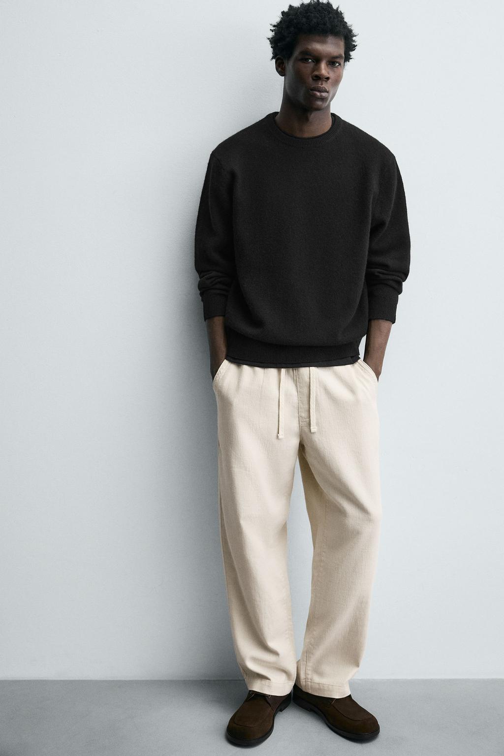 Джоггеры с высокой посадкой и структурой