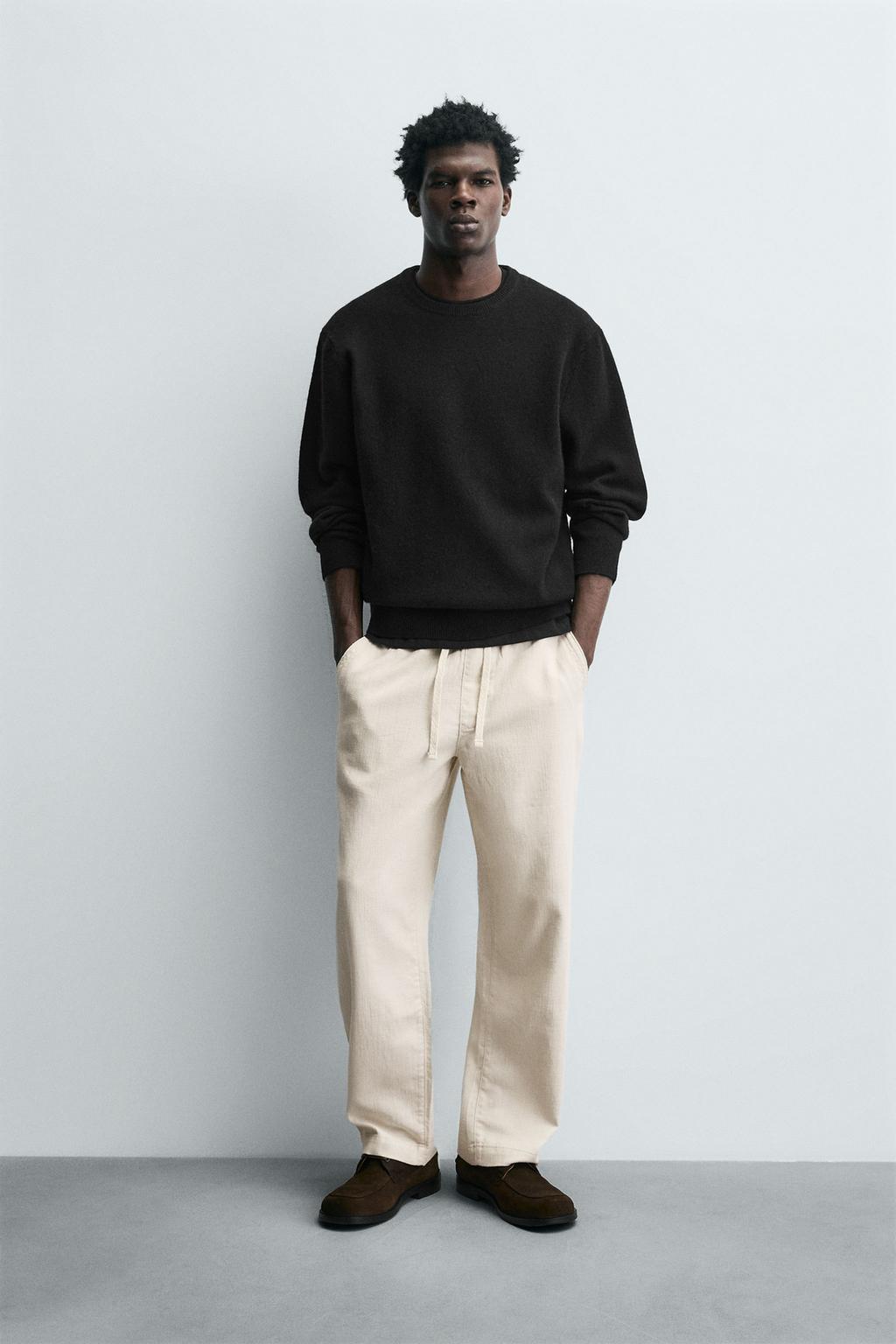 Джоггеры с высокой посадкой и структурой