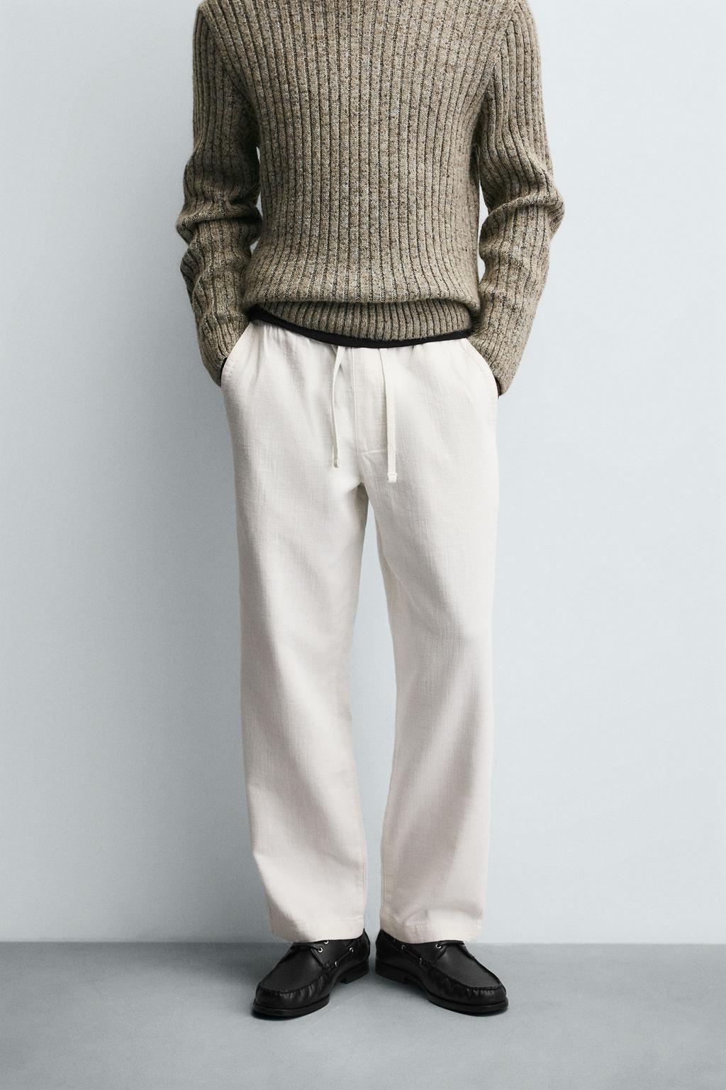 Текстурированные брюки свободного кроя