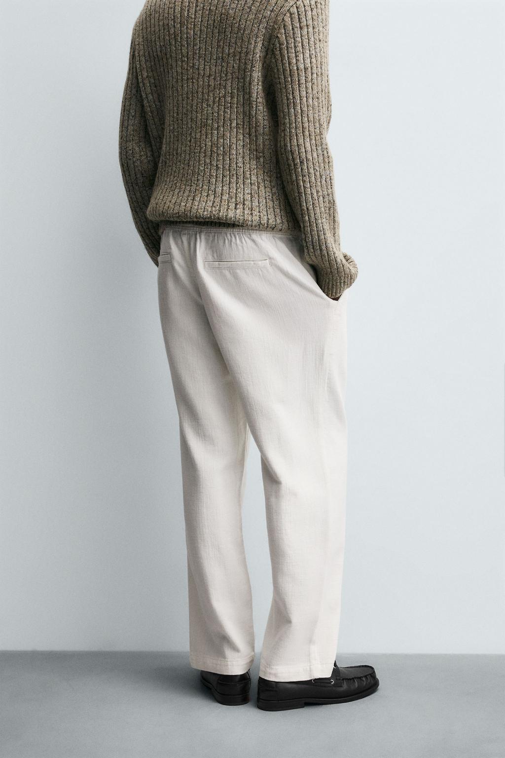 Текстурированные брюки свободного кроя