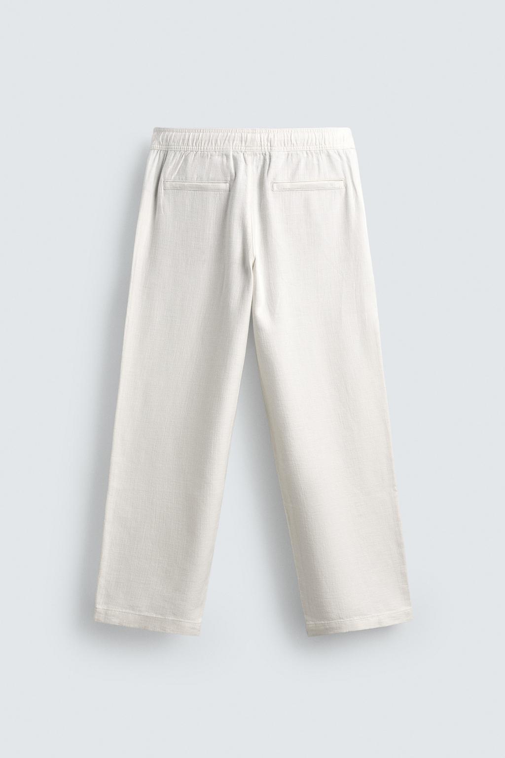 Текстурированные брюки свободного кроя