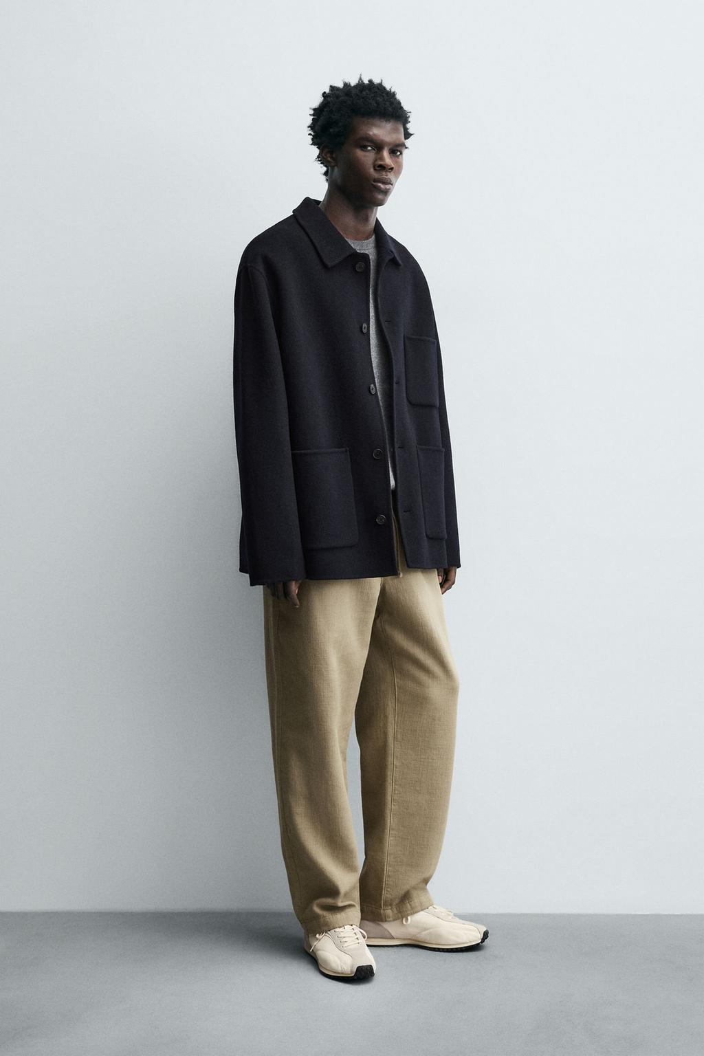 Текстурированные брюки свободного кроя