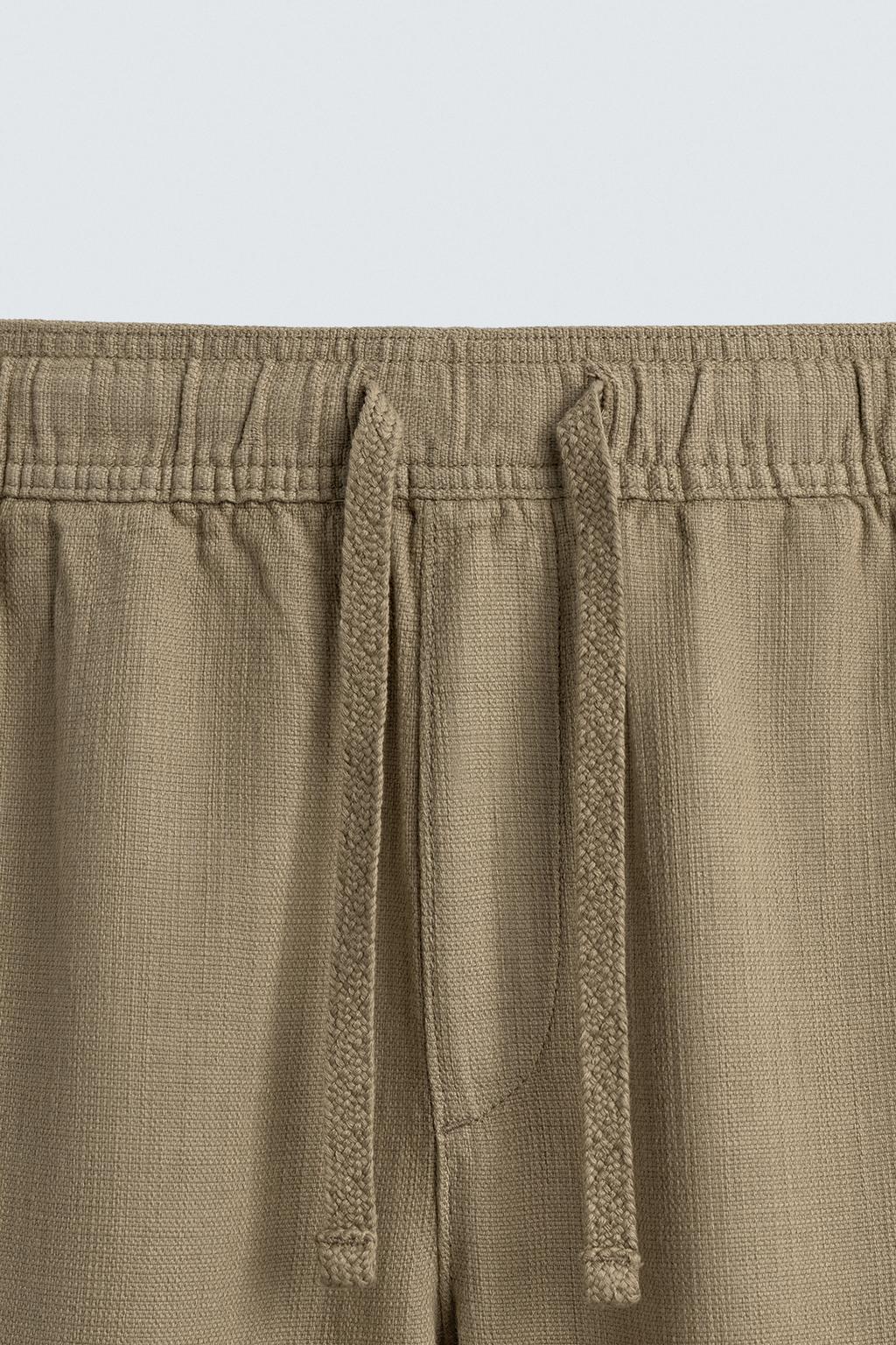 Текстурированные брюки свободного кроя