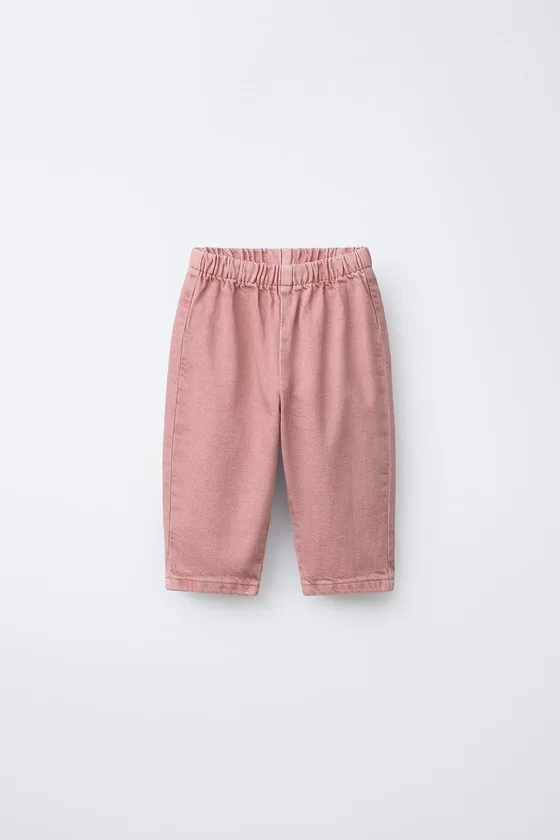 БРЮКИ BAGGY ИЗ САРЖИ С КАРМАНОМ В ВИДЕ СЕРДЦА