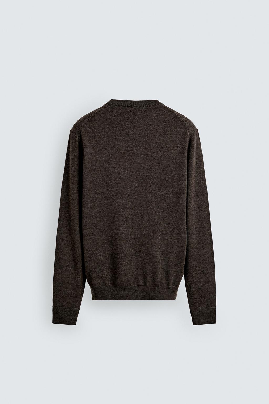 ШЕРСТЯНОЙ СВИТЕР КЛАССИЧЕСКОГО КРОЯ