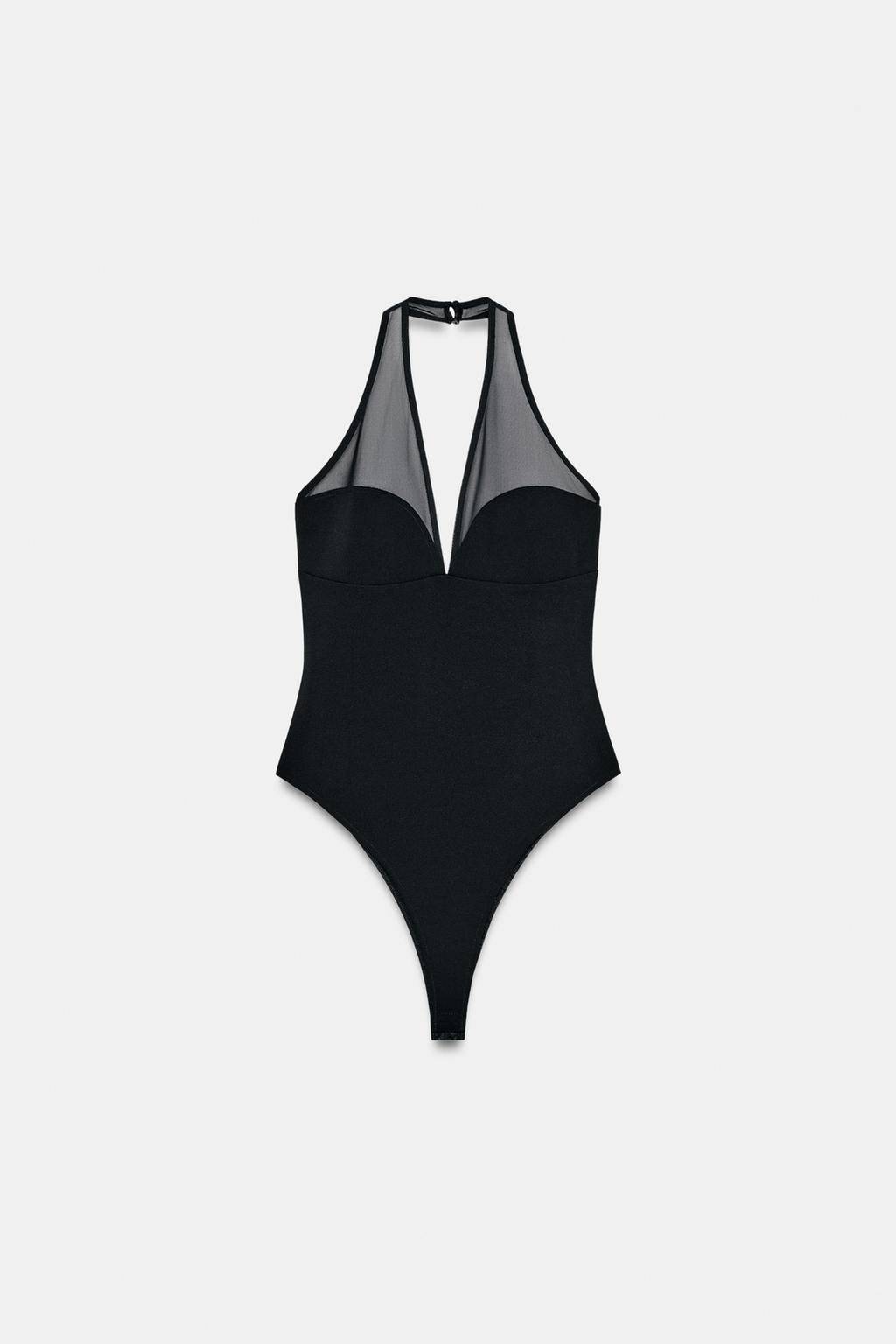 КОМБИНИРОВАННОЕ БОДИ С ГОРЛОВИНОЙ ХАЛТЕР