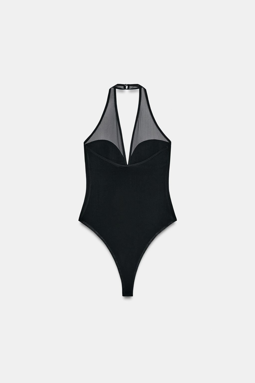 КОМБИНИРОВАННОЕ БОДИ С ГОРЛОВИНОЙ ХАЛТЕР