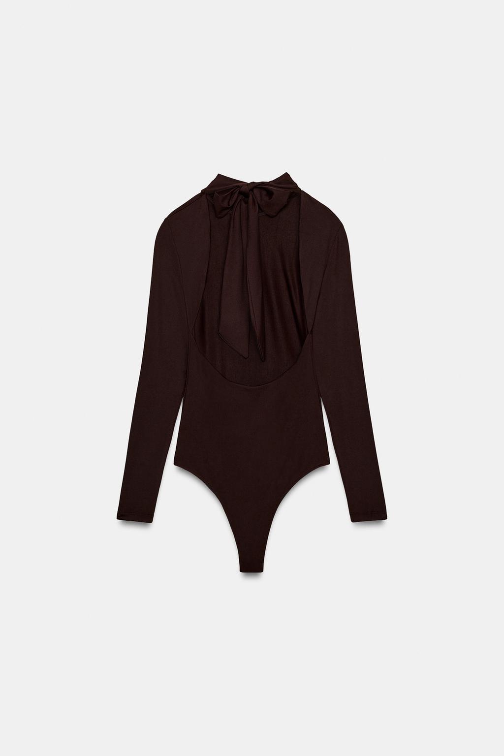 БОДИ ИЗ ПОЛИАМИДА СО ШНУРОВКОЙ