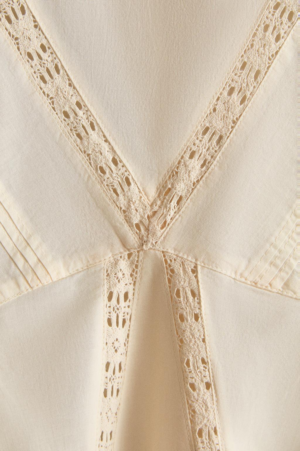 Ночная сорочка с кружевными деталями