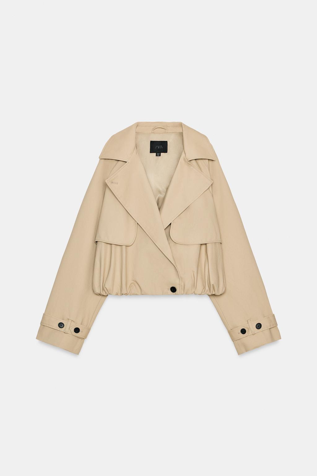 КОРОТКИЙ ТРЕНЧ С ОБЪЕМНЫМ ПОДОЛОМ