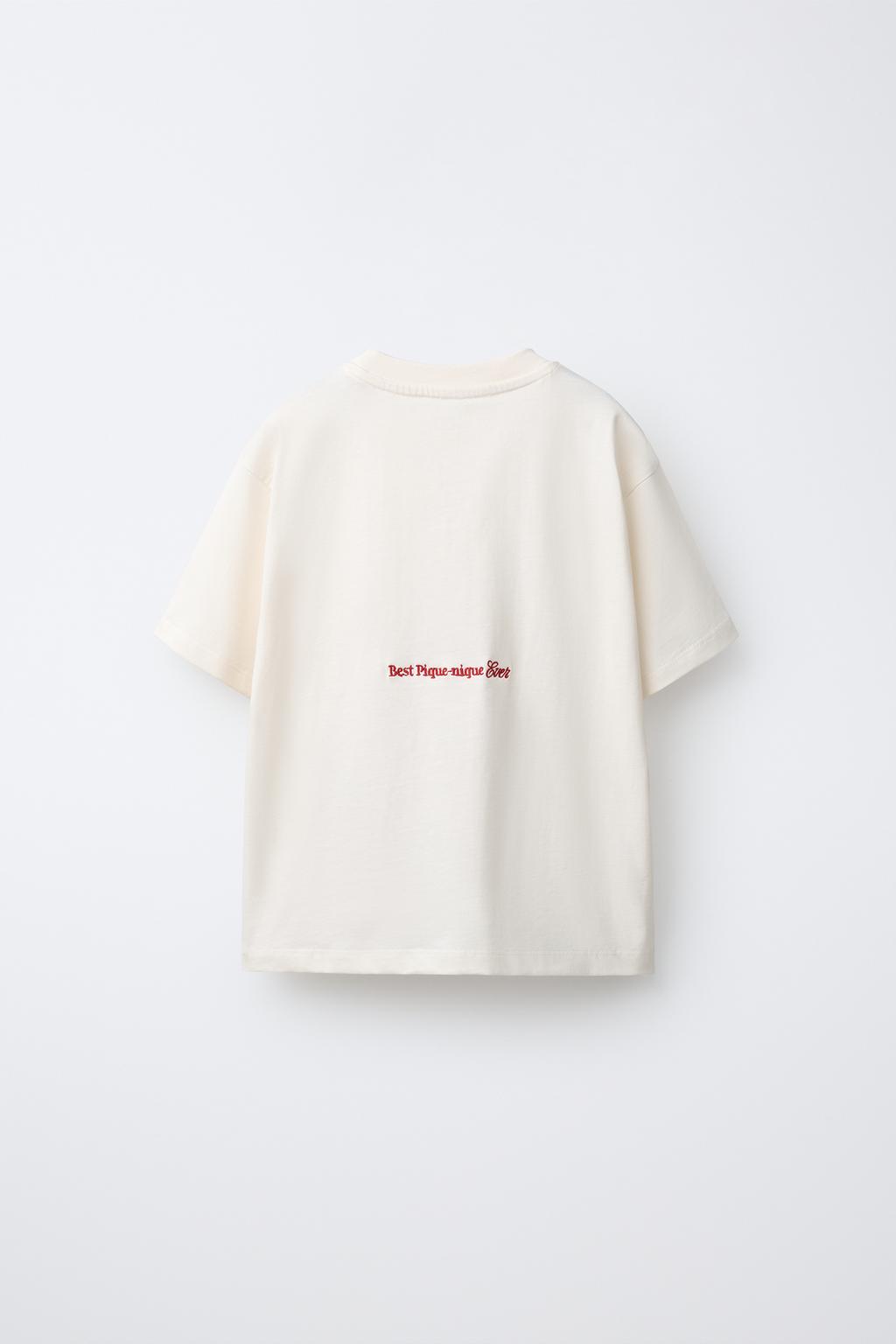 ФУТБОЛКА С ВЫШИВКОЙ И НАДПИСЬЮ