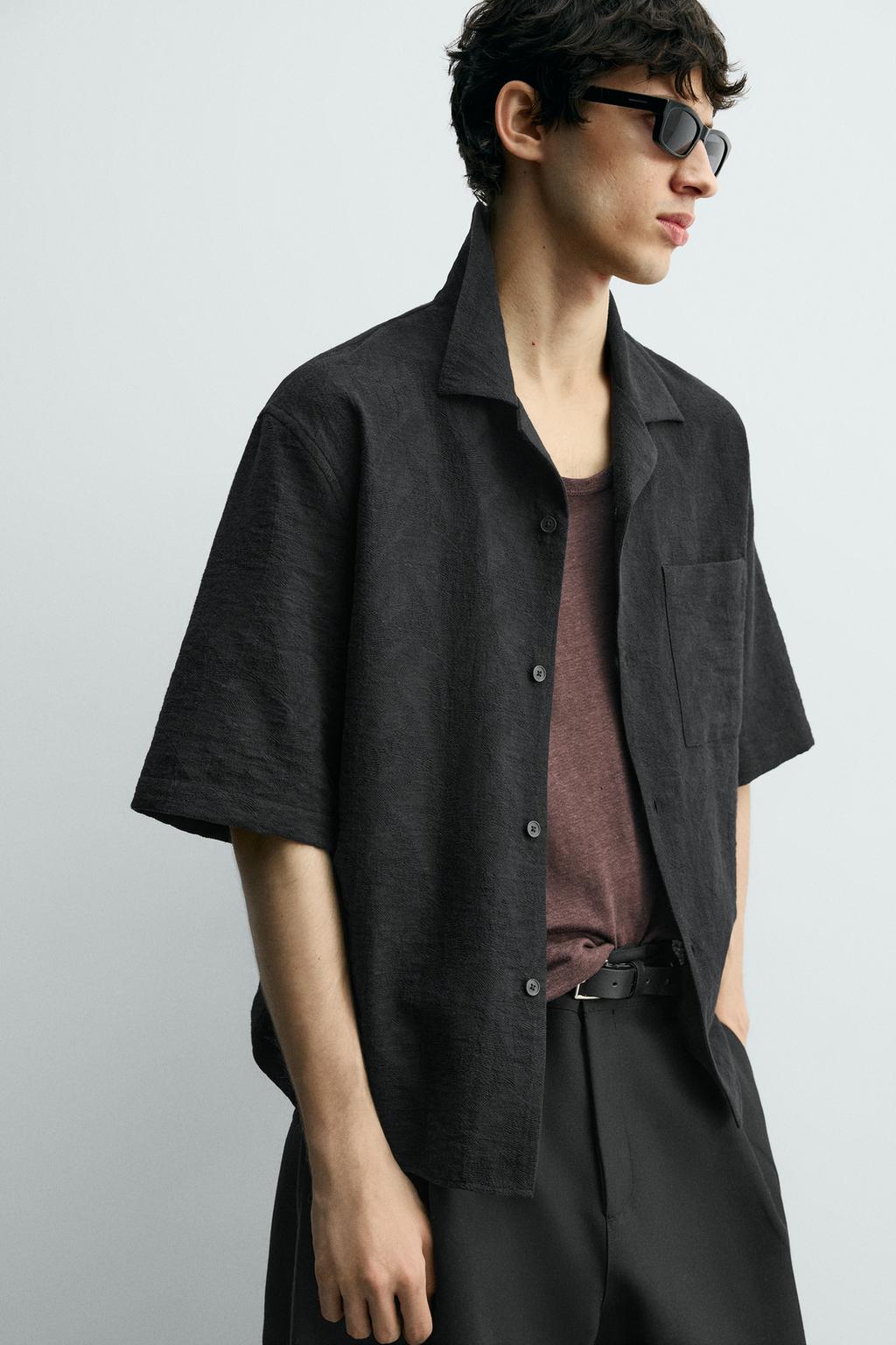 РУБАШКА СВОБОДНОГО КРОЯ JACQUARD