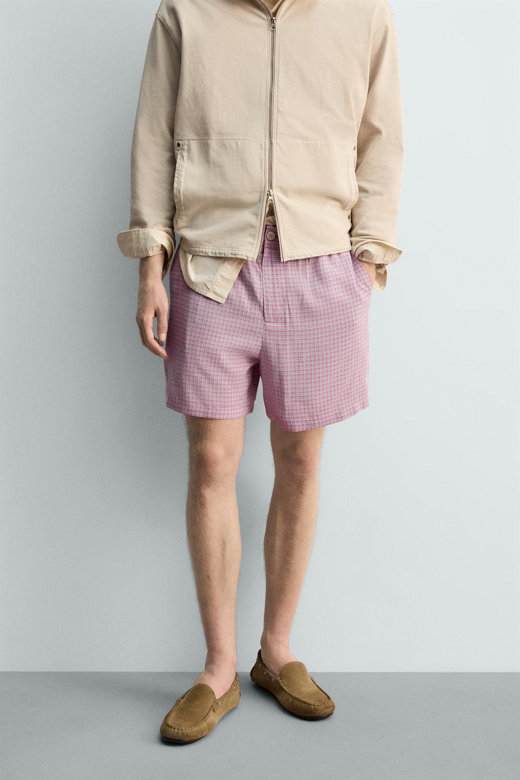СВОБОДНЫЕ ШОРТЫ-БЕРМУДЫ В КЛЕТКУ - LIMITED EDITION