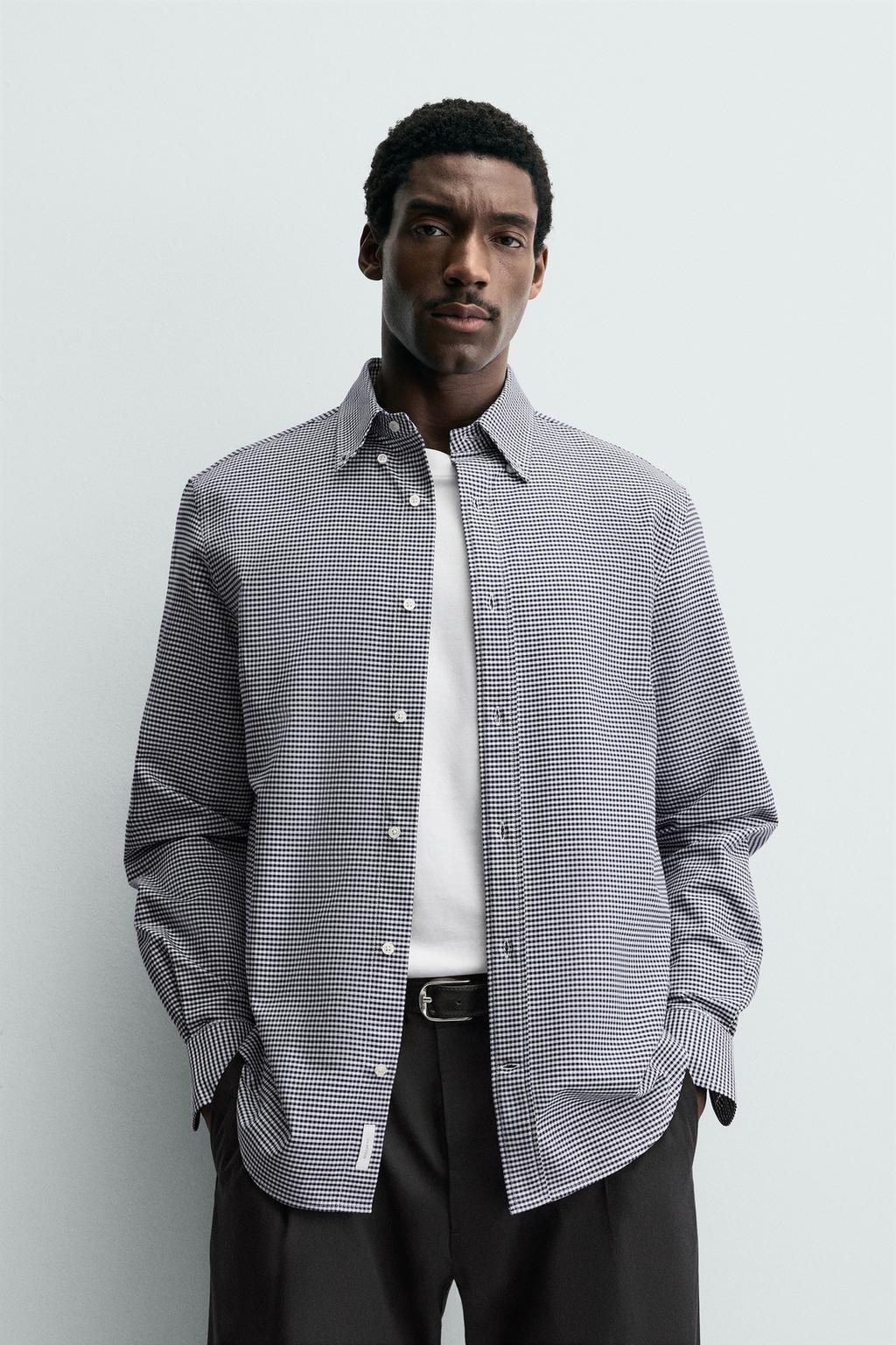 ХЛОПКОВАЯ РУБАШКА В КЛЕТКУ