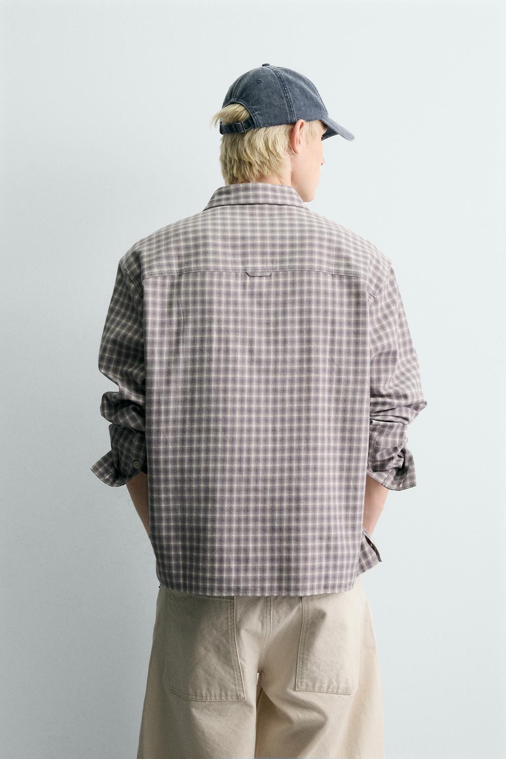 РУБАШКА В КЛЕТКУ ИЗ ФЛАНЕЛИ С ВЫШИВКОЙ