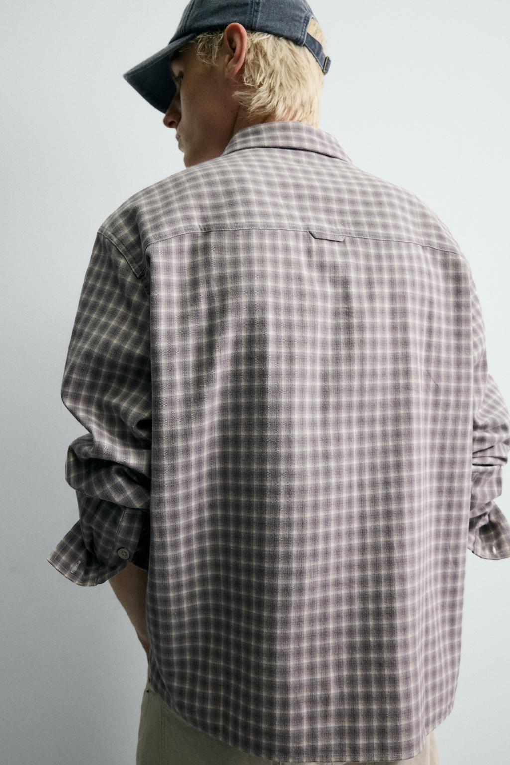 РУБАШКА В КЛЕТКУ ИЗ ФЛАНЕЛИ С ВЫШИВКОЙ