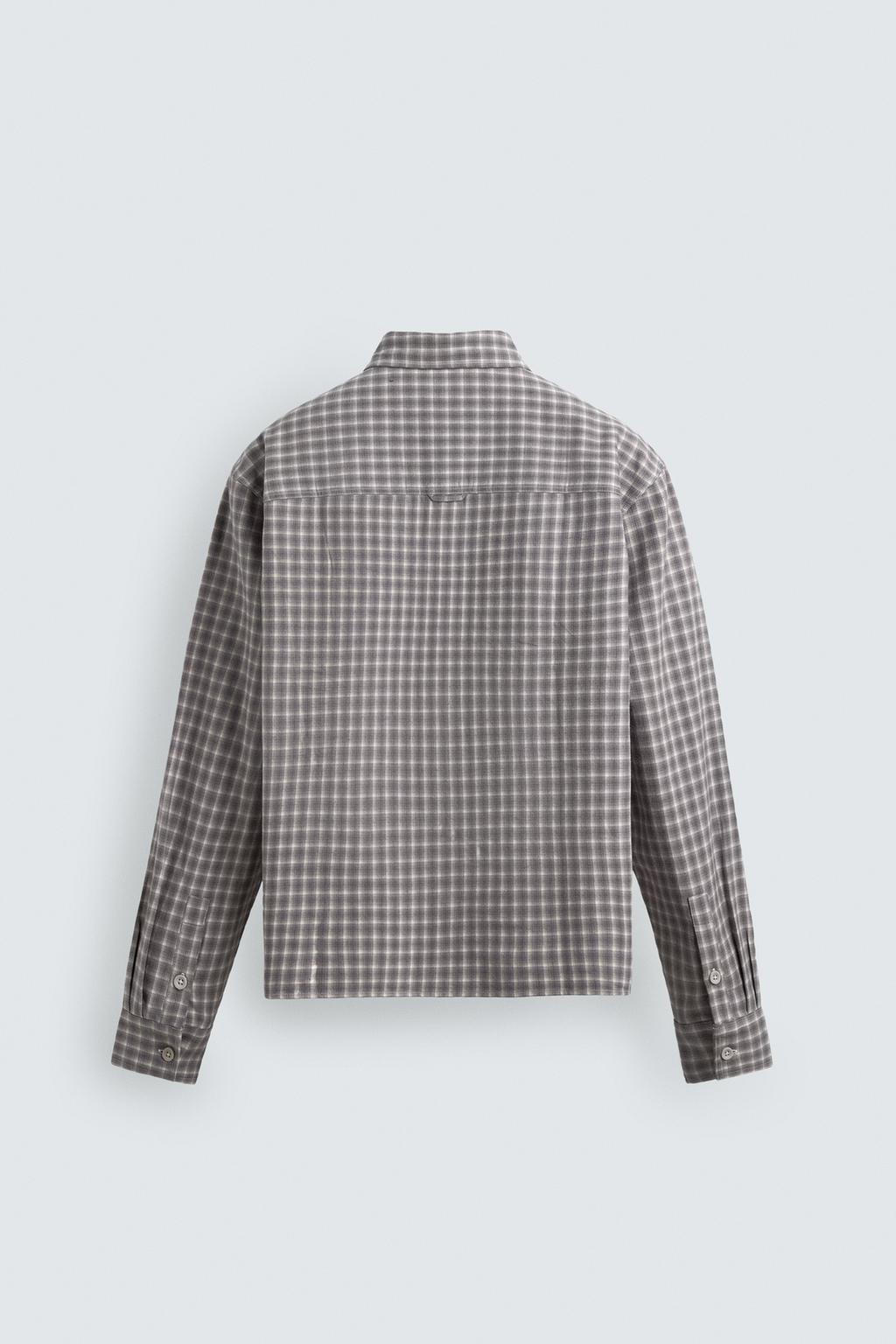 РУБАШКА В КЛЕТКУ ИЗ ФЛАНЕЛИ С ВЫШИВКОЙ