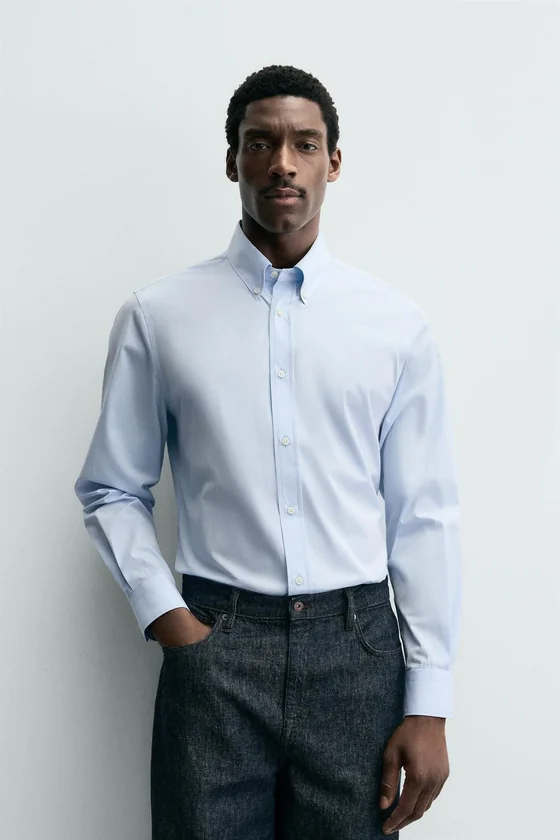 РУБАШКА SLIM FIT ИЗ ХЛОПКА