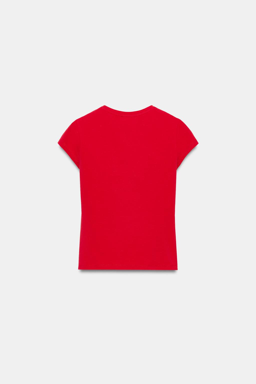 ФУТБОЛКА С КОРОТКИМИ РУКАВАМИ И СЕРДЕЧКАМИ