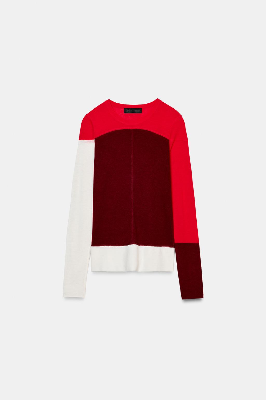 СВИТЕР ИЗ ТОНКОЙ СМЕСОВОЙ ШЕРСТИ