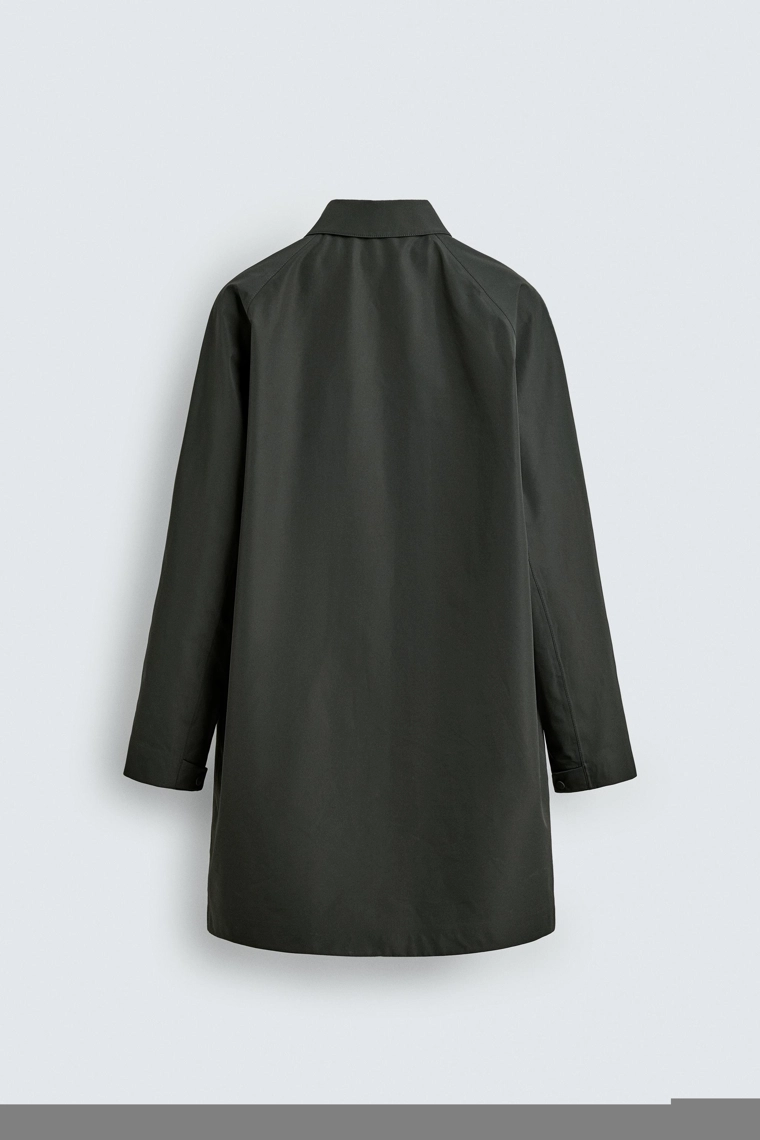 Плащ из габардина с водоотталкивающим покрытием