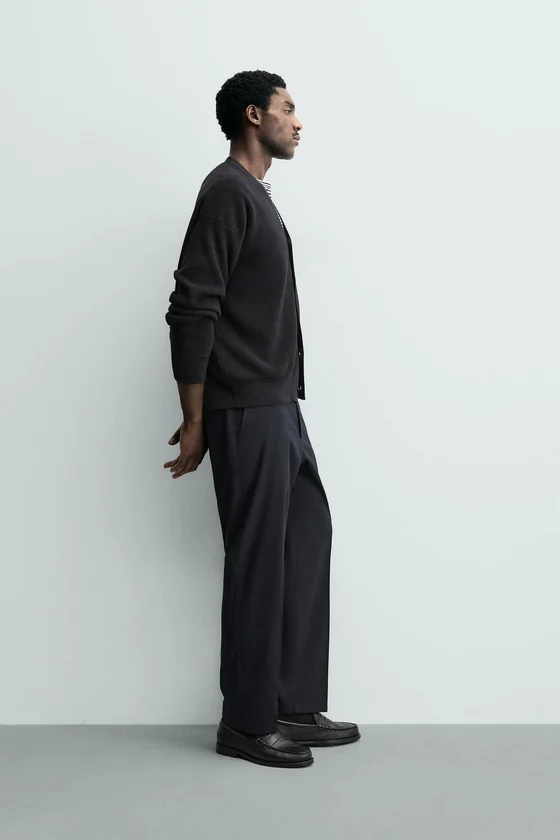 БРЮКИ REGULAR FIT ИЗ СМЕСОВОЙ ШЕРСТИ NON IRON