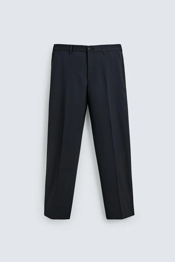 БРЮКИ REGULAR FIT ИЗ СМЕСОВОЙ ШЕРСТИ NON IRON