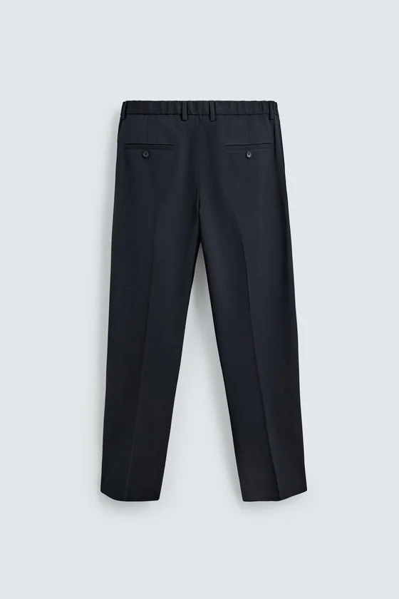 БРЮКИ REGULAR FIT ИЗ СМЕСОВОЙ ШЕРСТИ NON IRON
