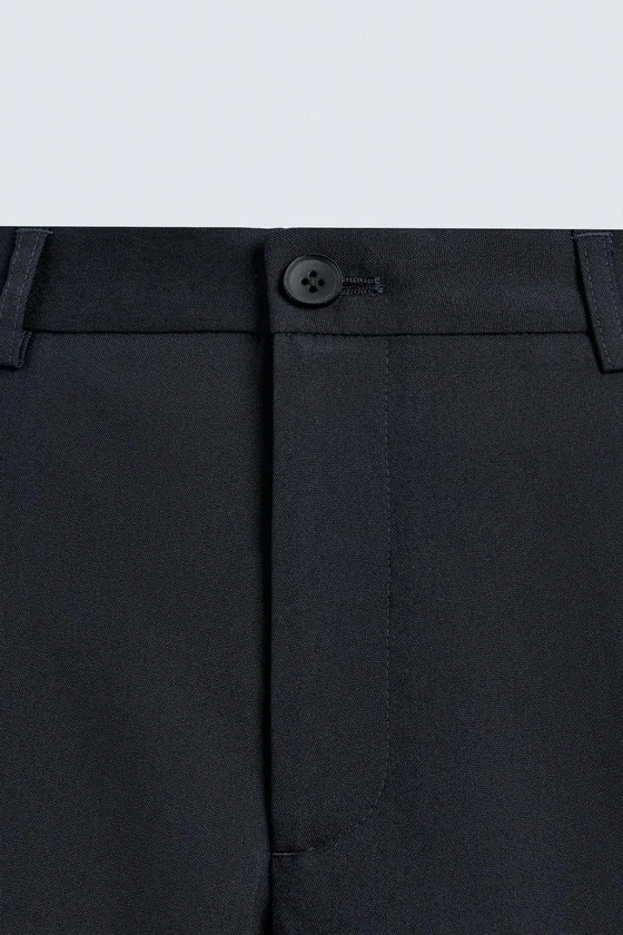БРЮКИ REGULAR FIT ИЗ СМЕСОВОЙ ШЕРСТИ NON IRON