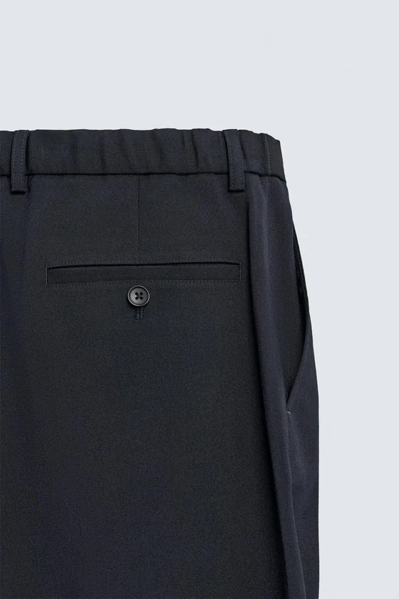 БРЮКИ REGULAR FIT ИЗ СМЕСОВОЙ ШЕРСТИ NON IRON