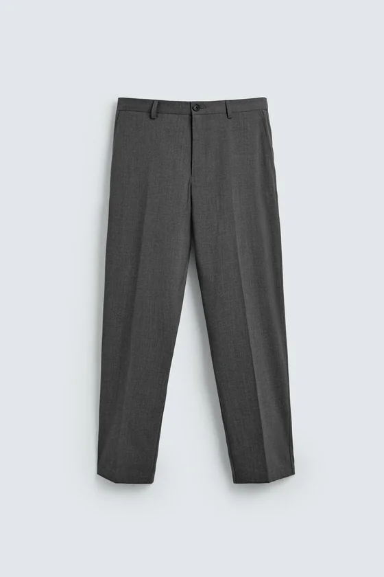 БРЮКИ REGULAR FIT ИЗ СМЕСОВОЙ ШЕРСТИ NON IRON