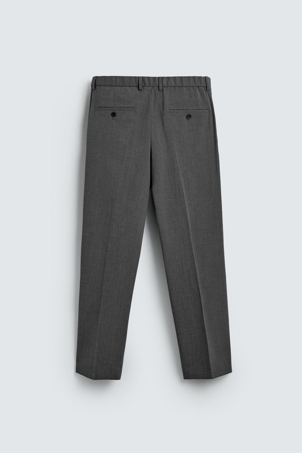 БРЮКИ REGULAR FIT ИЗ СМЕСОВОЙ ШЕРСТИ NON IRON