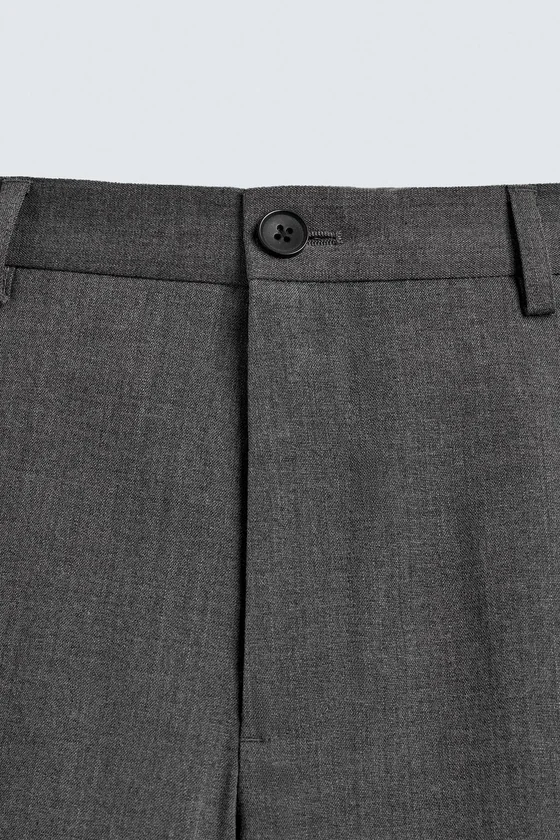 БРЮКИ REGULAR FIT ИЗ СМЕСОВОЙ ШЕРСТИ NON IRON