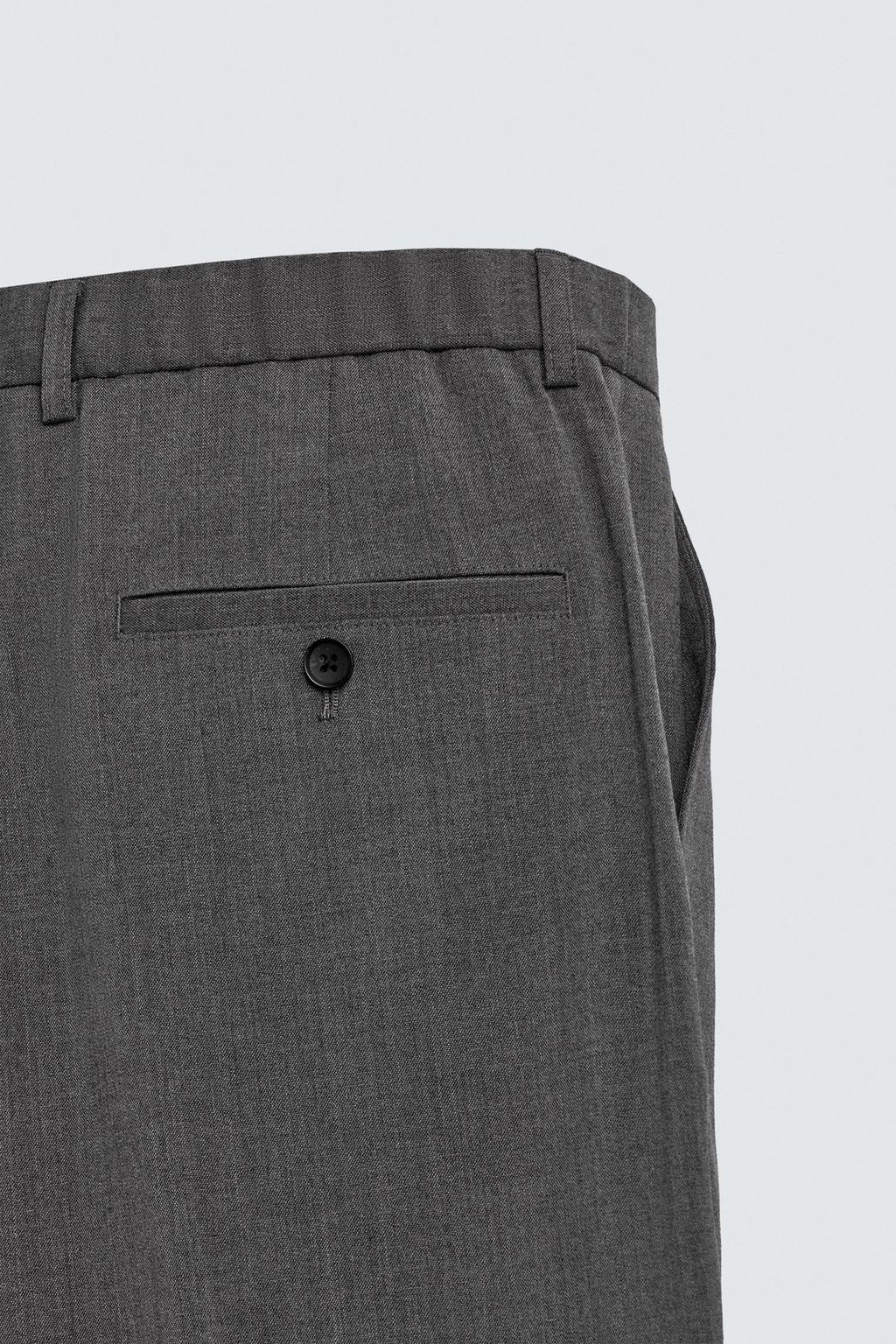 БРЮКИ REGULAR FIT ИЗ СМЕСОВОЙ ШЕРСТИ NON IRON