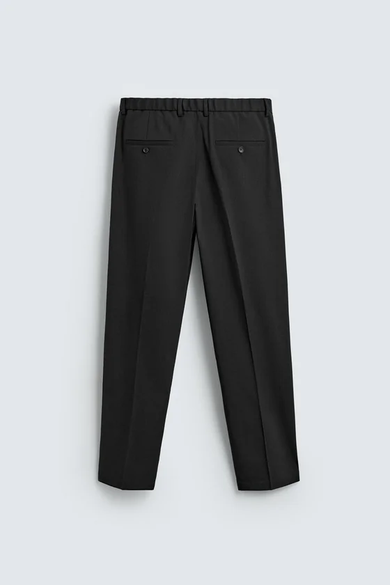 БРЮКИ REGULAR FIT ИЗ СМЕСОВОЙ ШЕРСТИ NON IRON