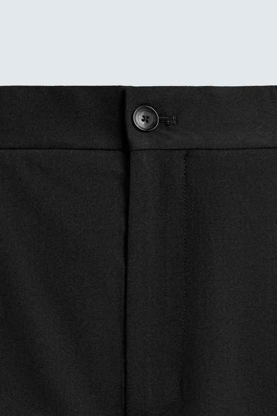 БРЮКИ REGULAR FIT ИЗ СМЕСОВОЙ ШЕРСТИ NON IRON