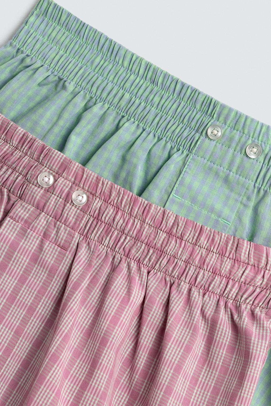 НАБОР ИЗ ДВУХ КОМБИНИРОВАННЫХ ТРУСОВ-БОКСЕРОВ ИЗ ПОПЛИНА - LIMITED EDITION