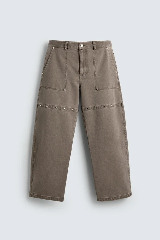БРЮКИ RELAXED FIT С ЗАКЛЕПКАМИ LIMITED EDITION