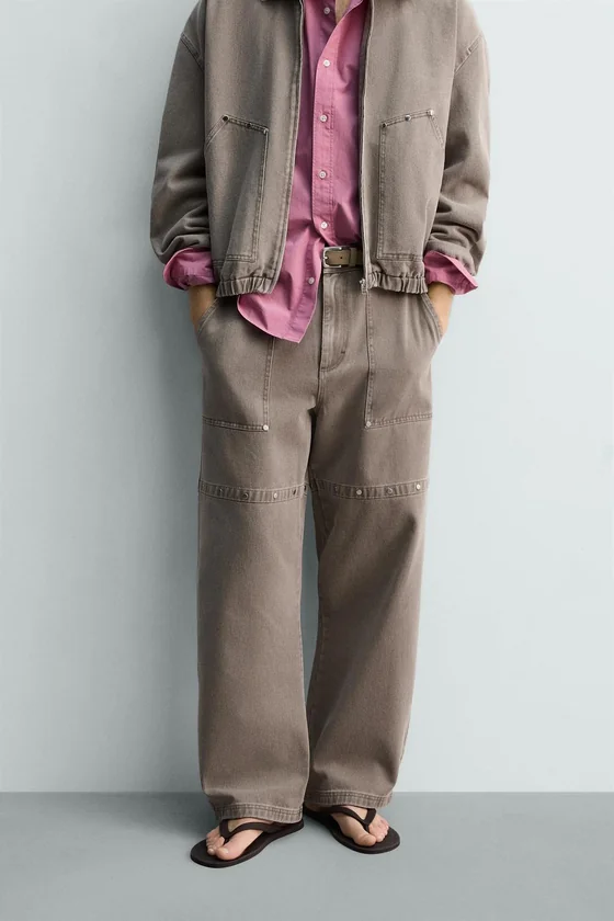 БРЮКИ RELAXED FIT С ЗАКЛЕПКАМИ LIMITED EDITION