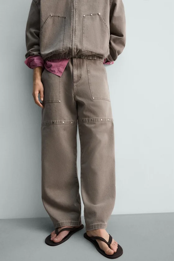 БРЮКИ RELAXED FIT С ЗАКЛЕПКАМИ LIMITED EDITION