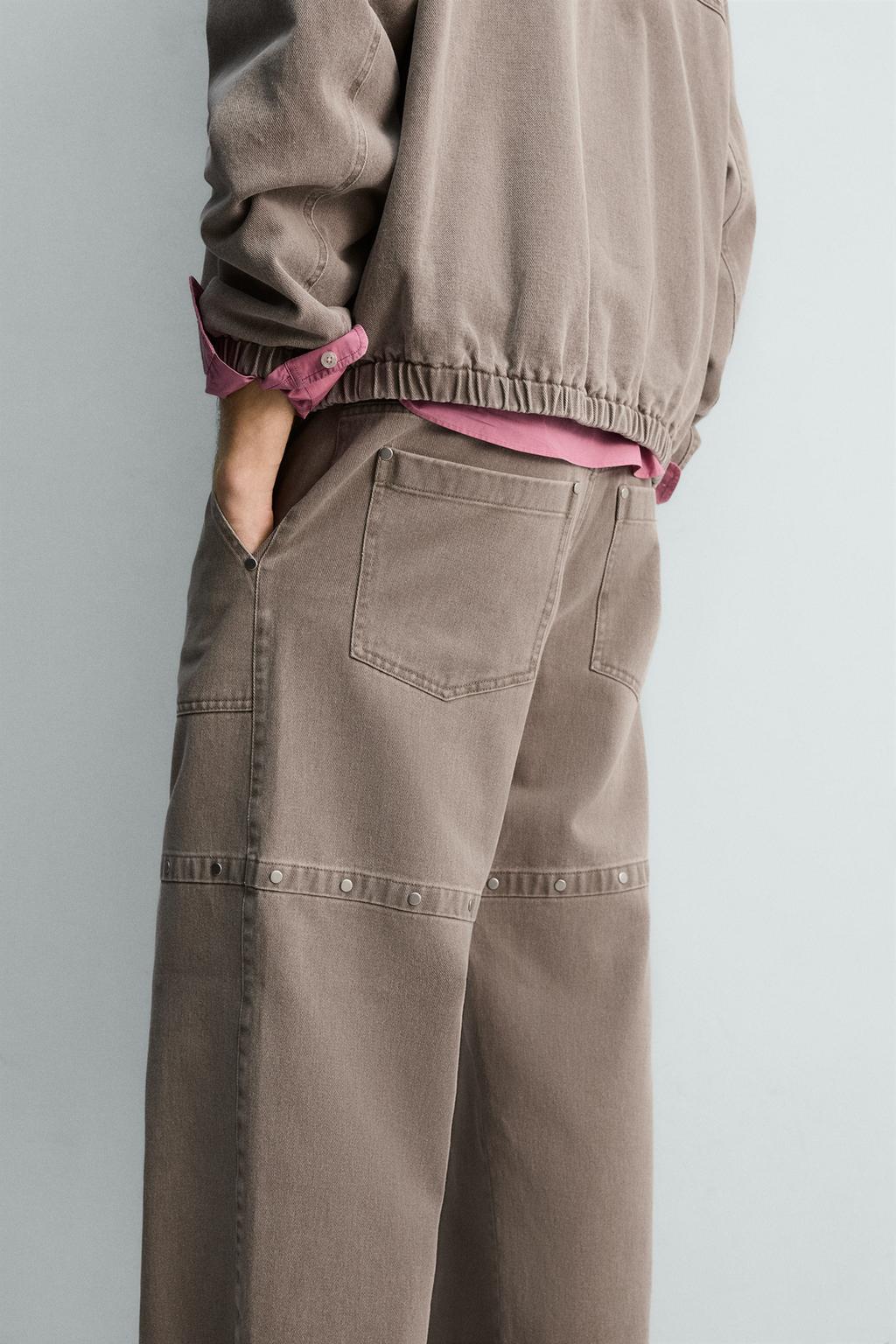 БРЮКИ RELAXED FIT С ЗАКЛЕПКАМИ LIMITED EDITION