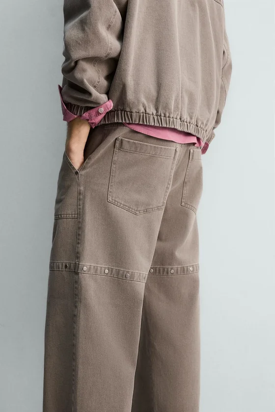 БРЮКИ RELAXED FIT С ЗАКЛЕПКАМИ LIMITED EDITION