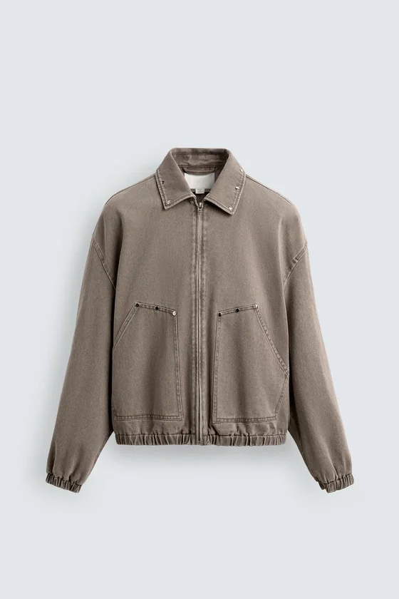 Куртка limited edition relaxed fit с заклепками