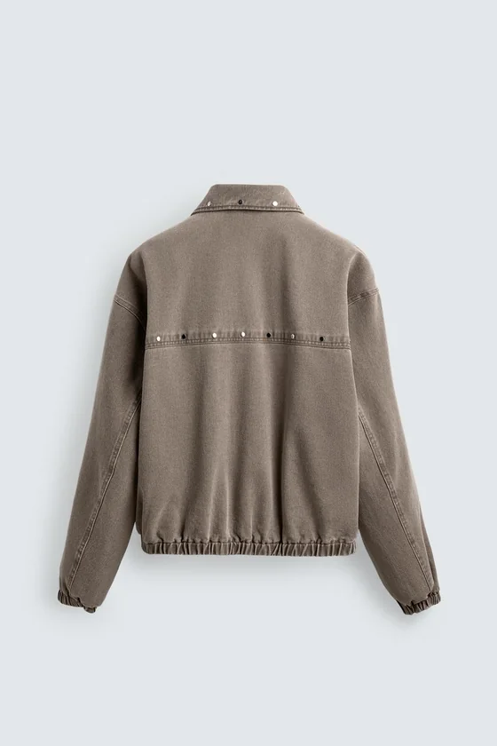 Куртка limited edition relaxed fit с заклепками